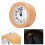 Leiser Holz Wecker fürs Büro LED 1