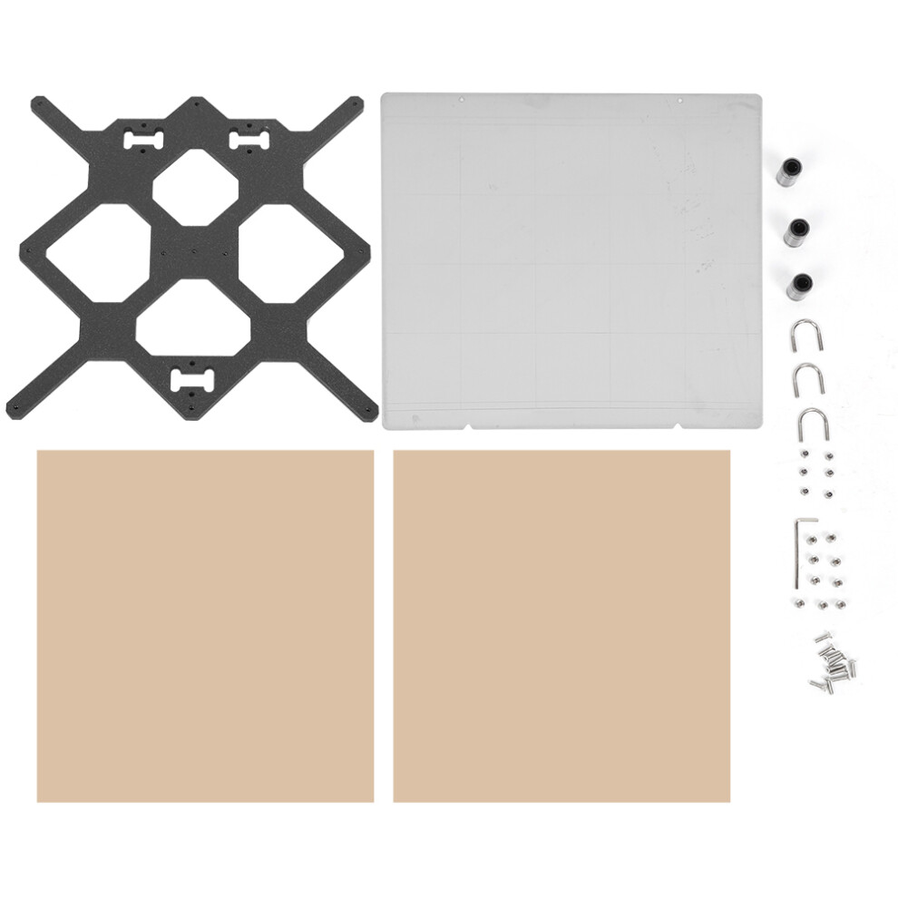 3D Printer Enhancement Suite: Corrosion Resistant Heatbed Support, Aluminum Coupling & Stepper Motor Upgrade For Steady X Axis Operation, Linear 9479868277236