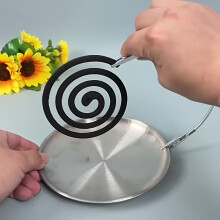 (6PCS) 1 Double-Ended Mosquito Coil Holder, 2 Styles (28 Cm Flexible Hose Alligator Clip silvery/Golden Combination Pack)