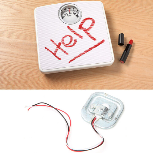 HX711AD Amplifier Module Compatible Load Cell, Digital Scale Weight Sensor with Half Bridge Strain Configuration, High Precision Resistance Strain 1
