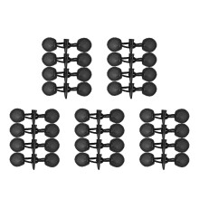 20Pairs Black Coat Toggle Buckles Clothing Buttons for Jackets