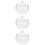 3Pcs Clear Glass Nail Dish with Lid Decorative Manicure Accessory Cup 9