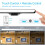 Lampada da scrivania a LED con controllo touch e telecomando, ricaricabile 3