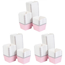 300Pièces Coupelles De Dessert Rose En Papier Pour Pâtisseries
