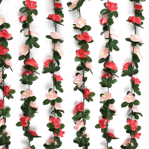 6-Pack250cm Multicolour Silk Rose Garland 1