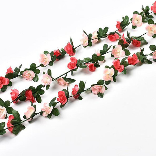 6-Pack250cm Multicolour Silk Rose Garland 2