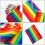 Rainbow Pride Tablecloth and Pennant Banner Set 8