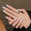 (XS) Blue-White Tip False Nails, Zero Pressure 3
