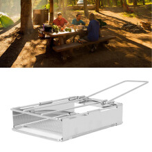 Stainless Steel Folding Toaster Mini Portable