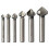 Ευρεία εφαρμογή HSS λοξοτομή Tool3Flute90Degree λοξοτομή τρυπανιού σετ μεταλλικών 6