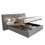 Upholstered bed, king size - 5 ft (150*200 cm), hydraulic storage bed 4