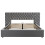 Upholstered bed, king size - 5 ft (150*200 cm), hydraulic storage bed 6