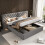 Upholstered bed, king size - 5 ft (150*200 cm), hydraulic storage bed 11