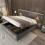 Upholstered bed, king size - 5 ft (150*200 cm), hydraulic storage bed 13