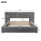 Upholstered bed, king size - 5 ft (150*200 cm), hydraulic storage bed 19
