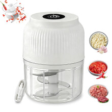 Elektrische knoflookhakker, draagbare keukenmachine, 400 ml, USB-aansluiting