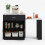 Kitchen Island with Extendable Table for 4-6,Black 9