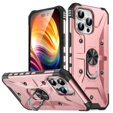 Case for compatible with iPhone 11 Pro Military Grade Shockproof Magnetic Attachment with Stand Case Cover,Pink,For compatible with iPhone 11Pro
