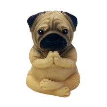 Meditation Dog Statue – Bulldog/Yoga/Pug Resin Sculpture for Indoor, Outdoor & Garden – Pet Ornament