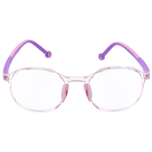 2Pcs Blue Light Glasses Kids Pink Lightweight Computer Gaming