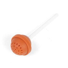 Reusable Silicone Loose Leaf Tea Infuser, Lollipop Shaped Strainer, Eco Friendly & Dishwasher Safe, Easy to Use & Clean, Fine Mesh for Clear Brewing,