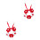 2Pcs Red Hand Knitted Decorative Collar Adjustable Pet Cat Dog Collar 8