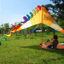 Colorful Spiral Wind Spinner22x110cm Fabric and PVC