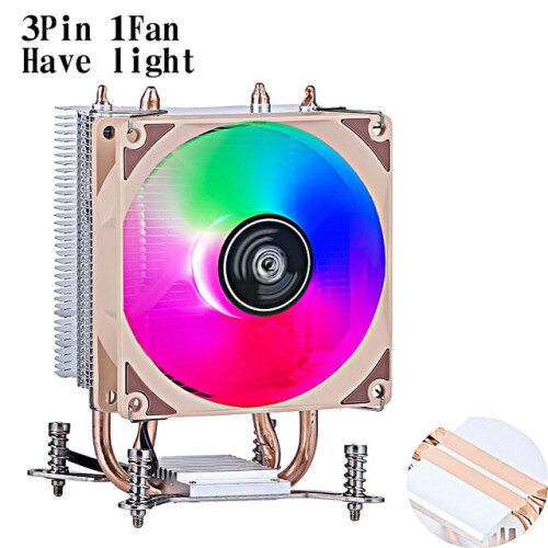 Computer Processor CPU Cooling Fan Efficient Cooler 2 Heat Pipe Suitable For Installing LGA2011 2066 2099 x79 x99 e5 Air-cooled