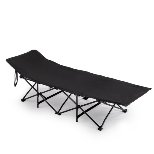 Folding Camping Sleeping Cot Bed w/ Soft Pad Home Office Nap Beach Travel 1