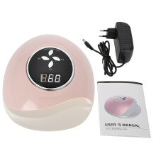 Gel Nail Dryer With Removable Base And Lcd Display, Designed For Double Uv Led Technology