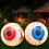 Halloween Inflatable Eyeball Decoration60cm with LED 7
