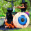 Halloween Inflatable Eyeball Decoration60cm with LED 8
