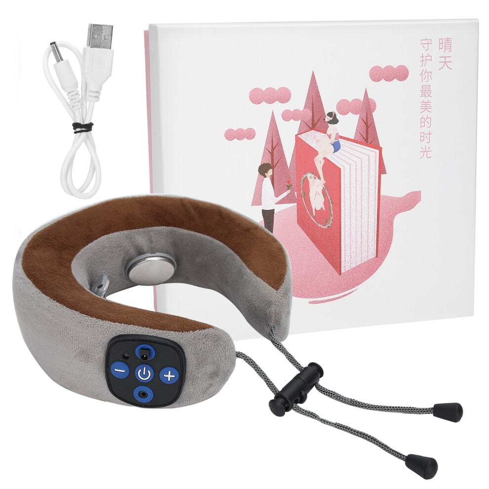 Portable Comfort: Ergonomic U-shape Electric Neck Massager, Shiatsu Massage Pillow Offers Heat Compression And Deep Tissue Kneading, Ideal For