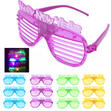 Flashing Modes LED Glowing Shades Light Up Glasses Push On Off Button Unisex Flashing Glasses Glow Glasses for Party Favors Fun Photo Props Durable