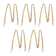 Stylish Metal Flat Chain, Replacement Strap With Exquisite Color, 39.4In Length, Set Of5, Easy To Use, Not Easy To Rust