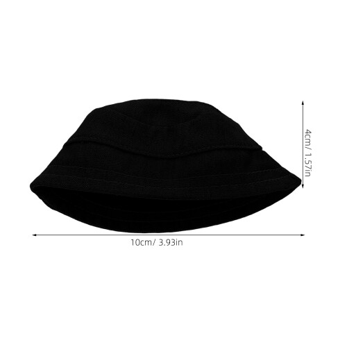 Chapeau Pêcheur Noir Pour En Tissu Accessoire Mode 1