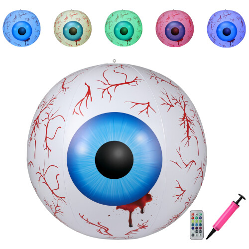 Halloween Eyeball Inflatable LED Light15x13x5cm PVC 1