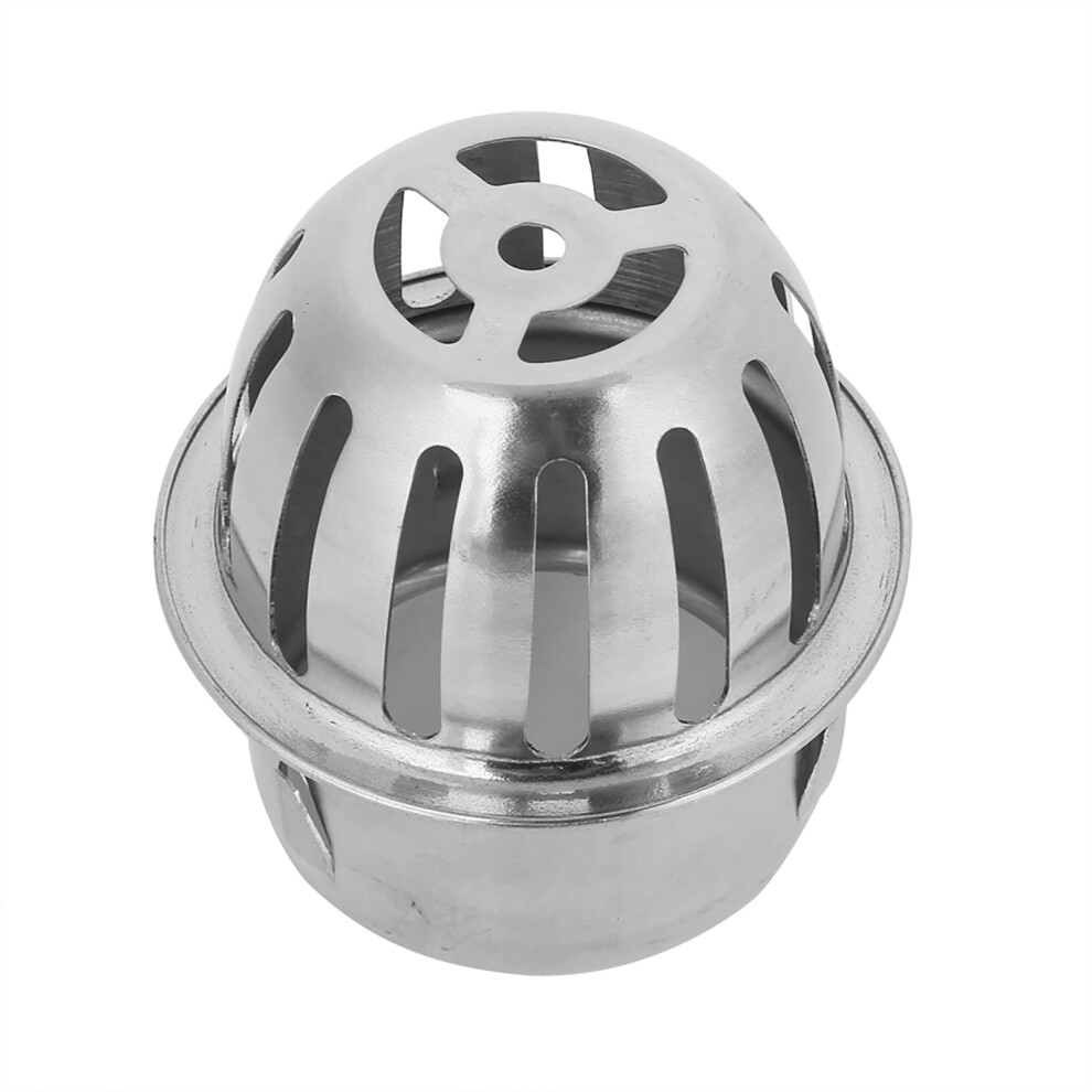 Solid Non-Oxidation Dome Drain For Home Bathroom Yard, Stainless Steel Drain Cover With Anti Blocking For Outdoor Roof (75Mm/3In) 9425574495365