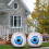 Halloween Eyeball Inflatable LED Light15x13x5cm PVC 5