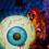 Halloween Eyeball Inflatable LED Light15x13x5cm PVC 7
