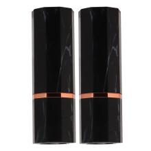 Mini Size Lipstick Tubes, Black And Gold Edge For A Luxurious Look, Portable And Chic For Everyday Carry
