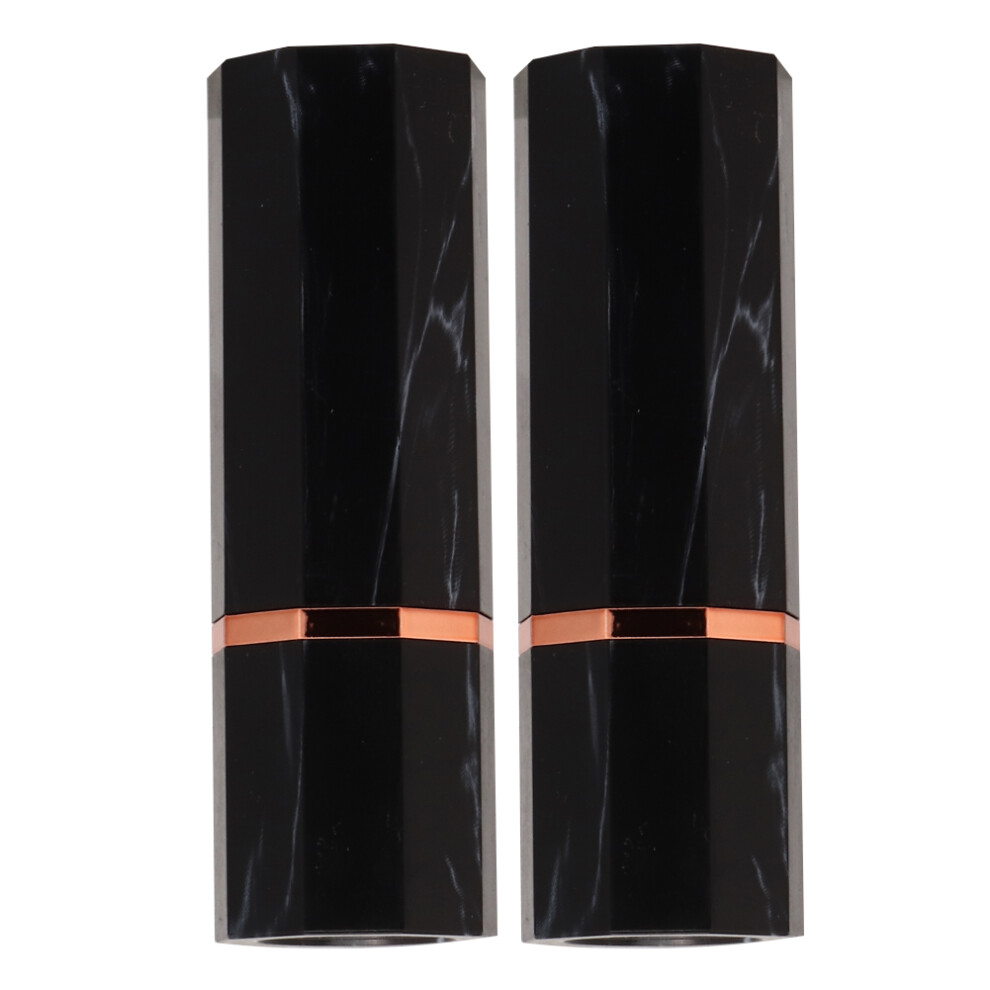Mini Size Lipstick Tubes, Black And Gold Edge For A Luxurious Look, Portable And Chic For Everyday Carry