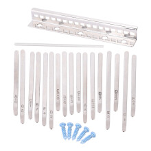 Professional Thumb Piano Replacement Kit, DIY Kit with Stainless Steel17Key Set and Polished Surface, High-Performance Thumb Piano Accessory for