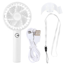 Leiser Betrieb, tragbarer Ventilator für den täglichen Gebrauch, einstellbare Geschwindigkeit, Multifunktionsventilator, USB-Akku aufladbar,