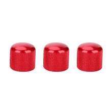 Dome-knapper til elektrisk guitar, kontrol af volumen og tone med potentiometerknap, reservedel til flade aluminiumslegeringsknapper med hule knapper