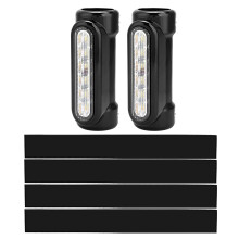 RGB Atmosphere Lights, LED Amber Turn Signals Motorcycle Highway Bar Lights Anti-Corrosion Function with Daytime Running Light, Switchback Driving