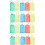 50St Multifunctionele Gekleurde Sleutellabels Met Duurzame Ring Set 4