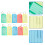 50St Multifunctionele Gekleurde Sleutellabels Met Duurzame Ring Set 7