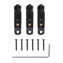 Robust og holdbar, lyder godt. Sadler til guitar-tremolo. Metal-strengbro med enkelt rulle og justeringsnøgle, moderne.
