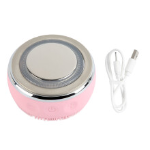 Deep Pore Cleansing Silicone Face Scrubber, Electric Waterproof Rechargeable Exfoliating Massage Device for Women and Men with Vibration Deep Cleaning